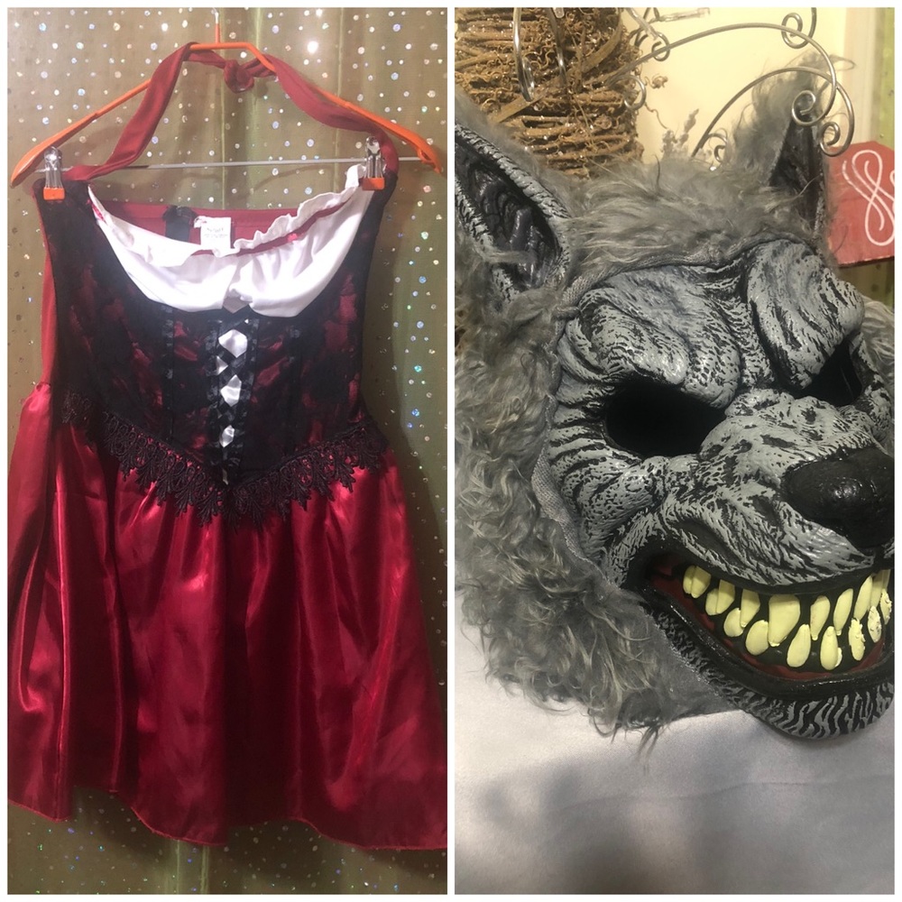 His Hers Matching Halloween Costumes Little Red Riding Hood Big Bad Wolf